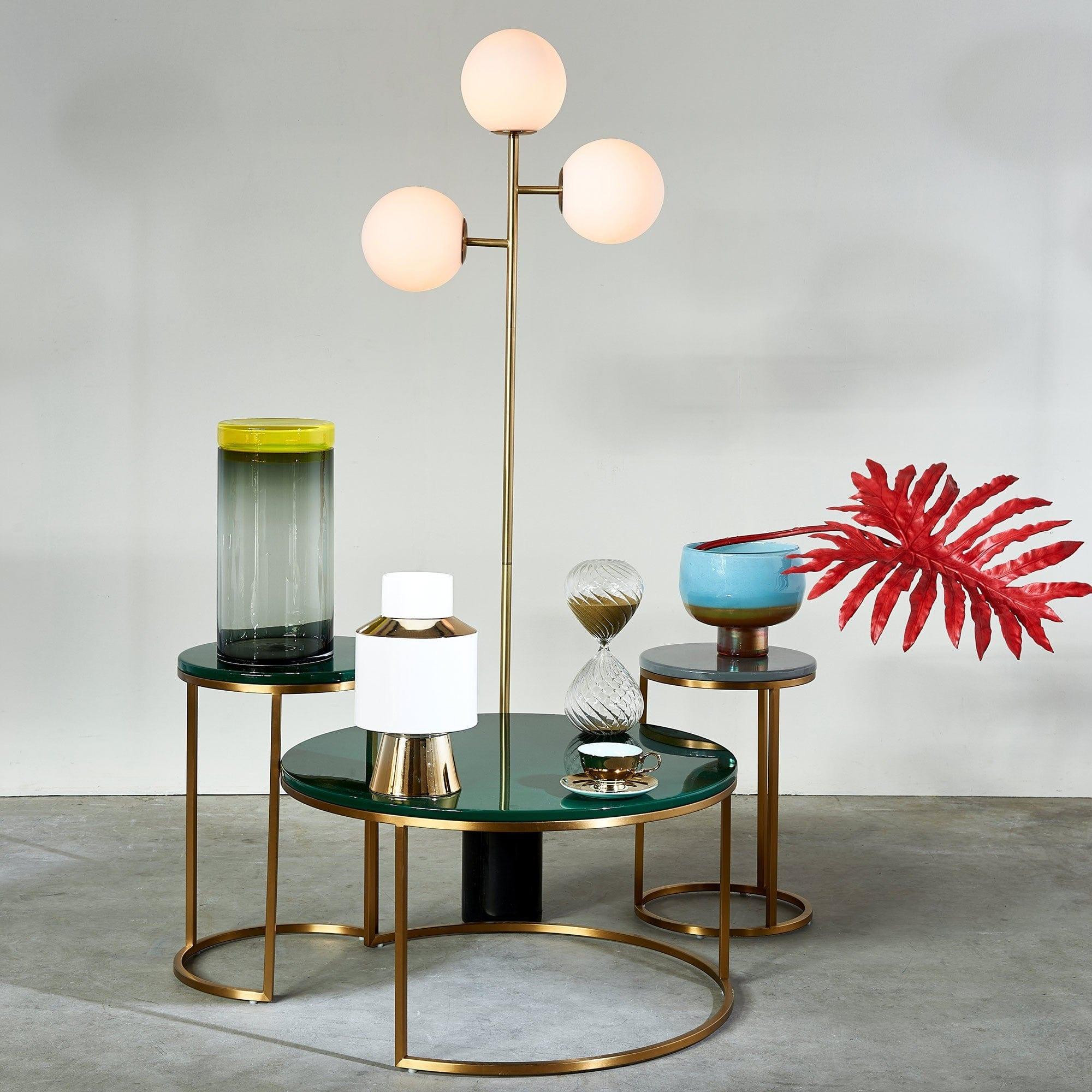 Lampa podłogowa FULL MOON złoty, Pols Potten, Eye on Design