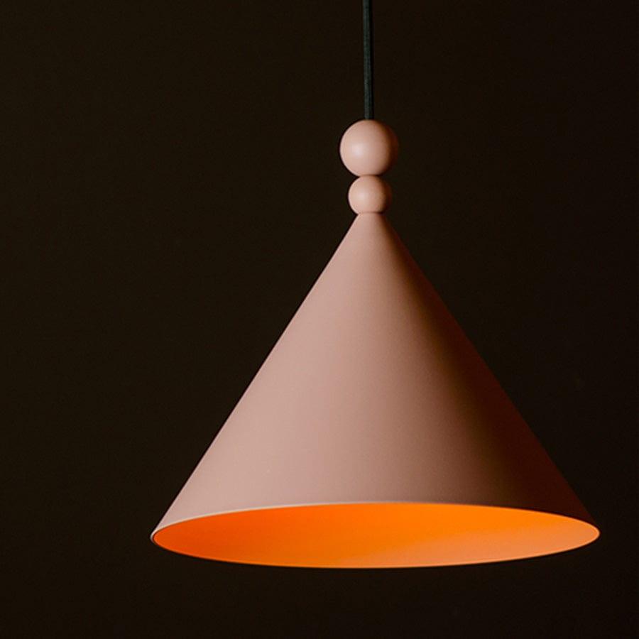 Lampa wisząca KONKO pudrowy róż Loftlight    Eye on Design
