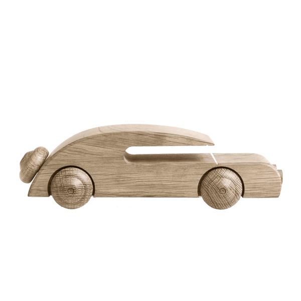 Figurka dekoracyjna AUTOMOBIL drewno dębowe Kay Bojesen    Eye on Design