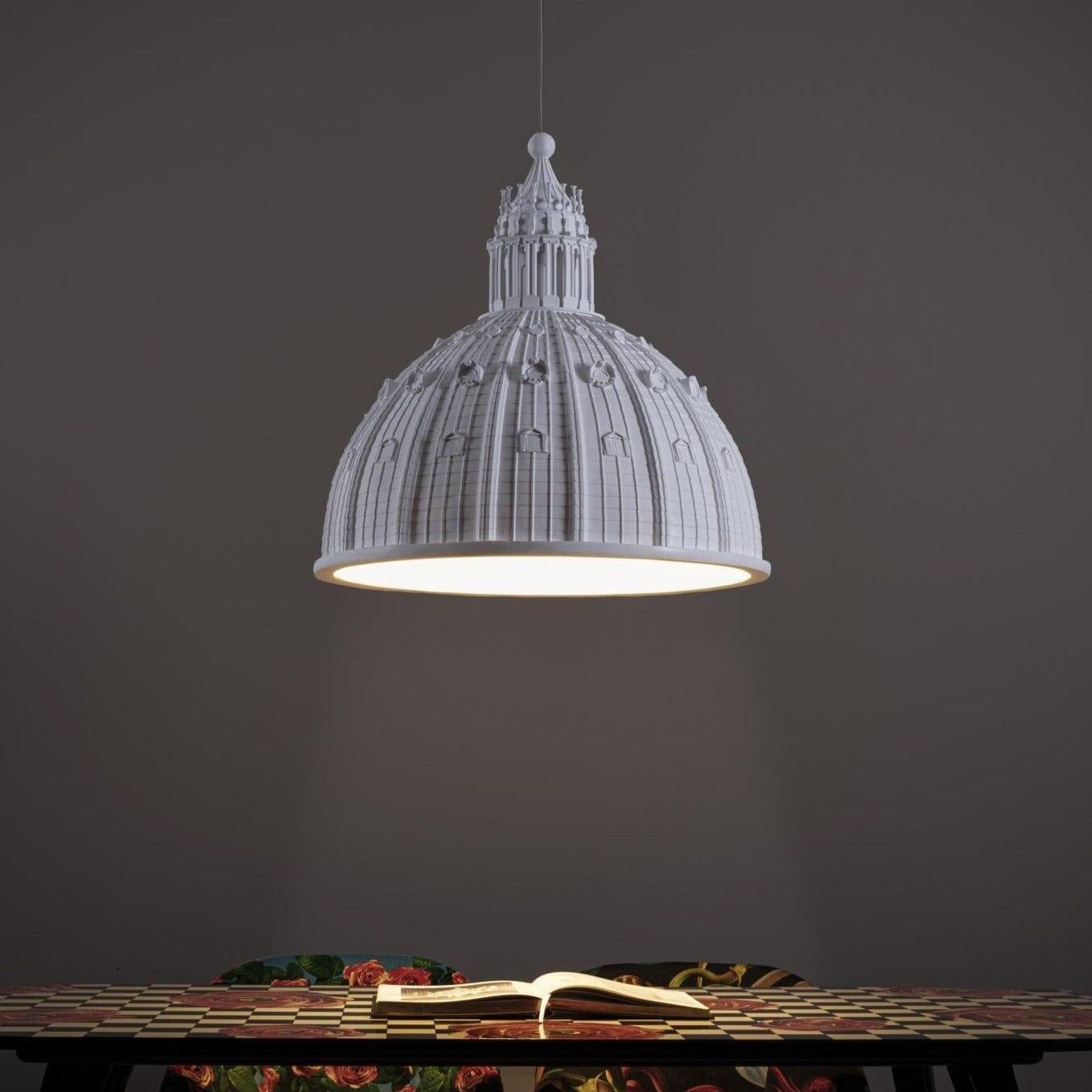 Lampa wisząca CUPOLONE QUARANTACINQUE biały Seletti    Eye on Design