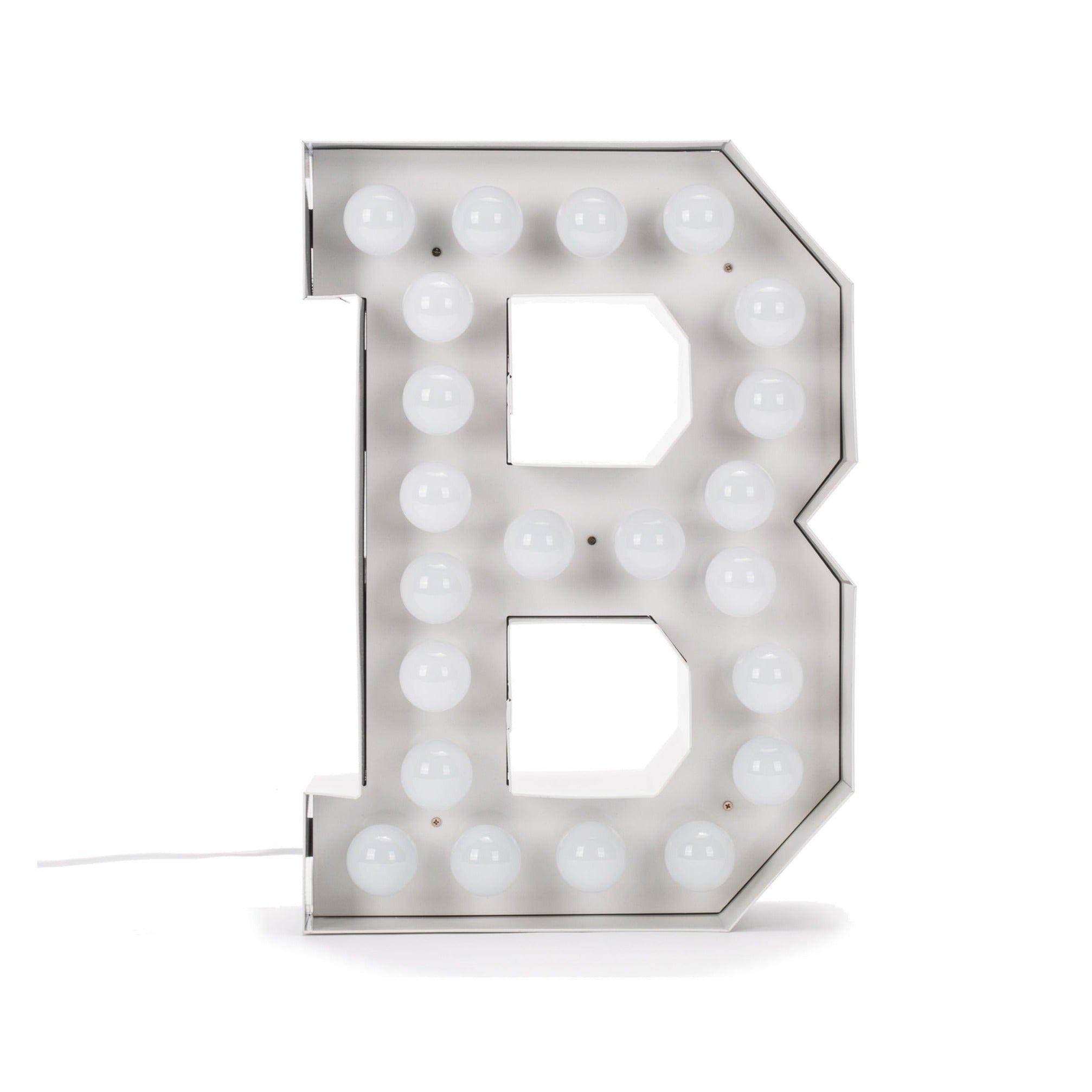 Lampa dekoracyjna VEGAZ litera alfabetu Seletti B   Eye on Design