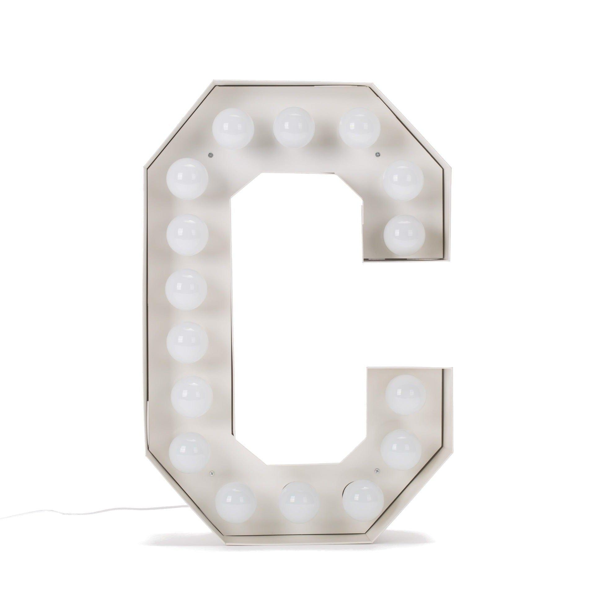 Lampa dekoracyjna VEGAZ litera alfabetu Seletti C   Eye on Design