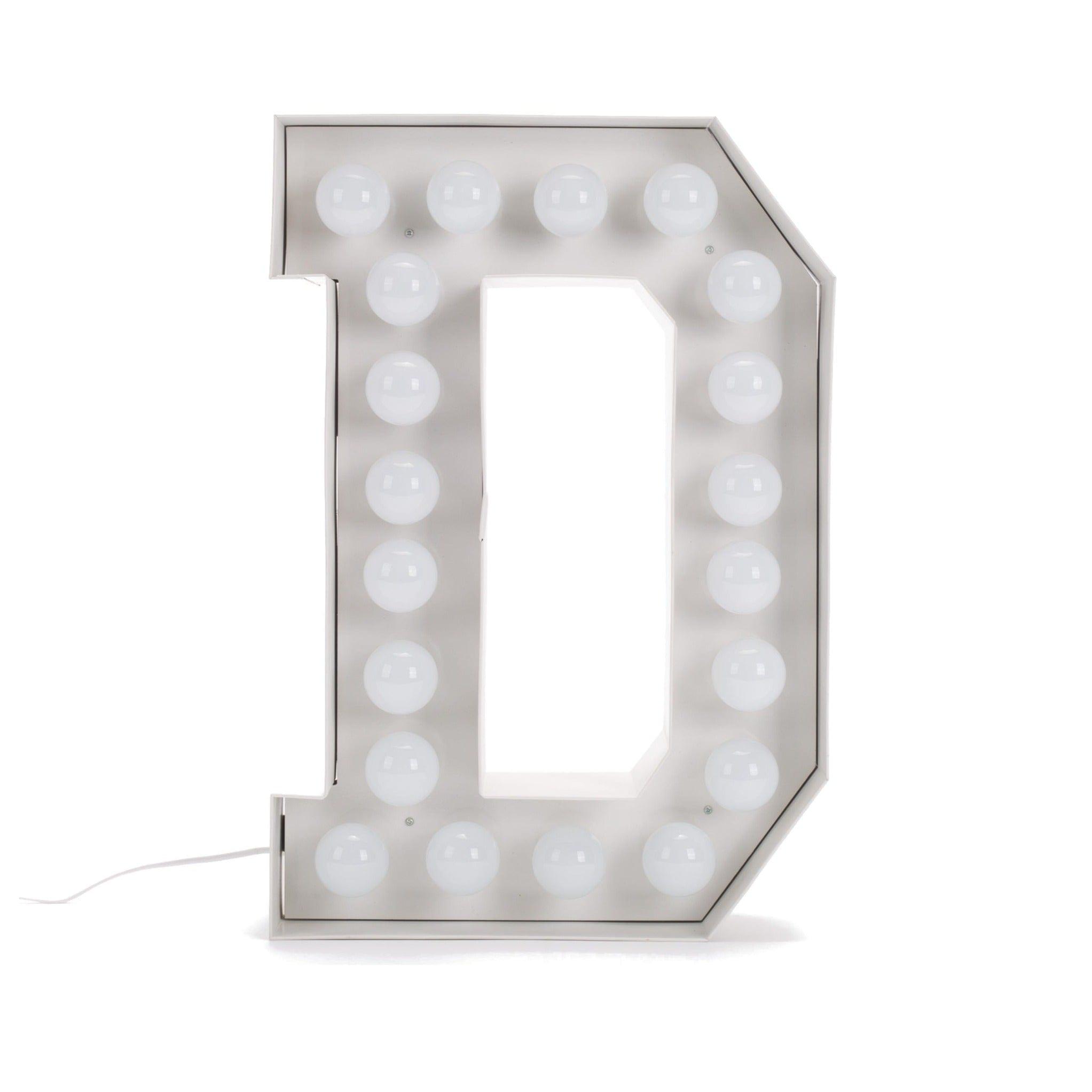 Lampa dekoracyjna VEGAZ litera alfabetu Seletti D   Eye on Design