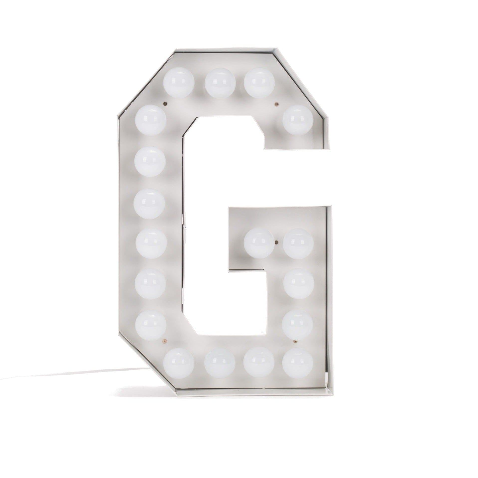Lampa dekoracyjna VEGAZ litera alfabetu Seletti G   Eye on Design