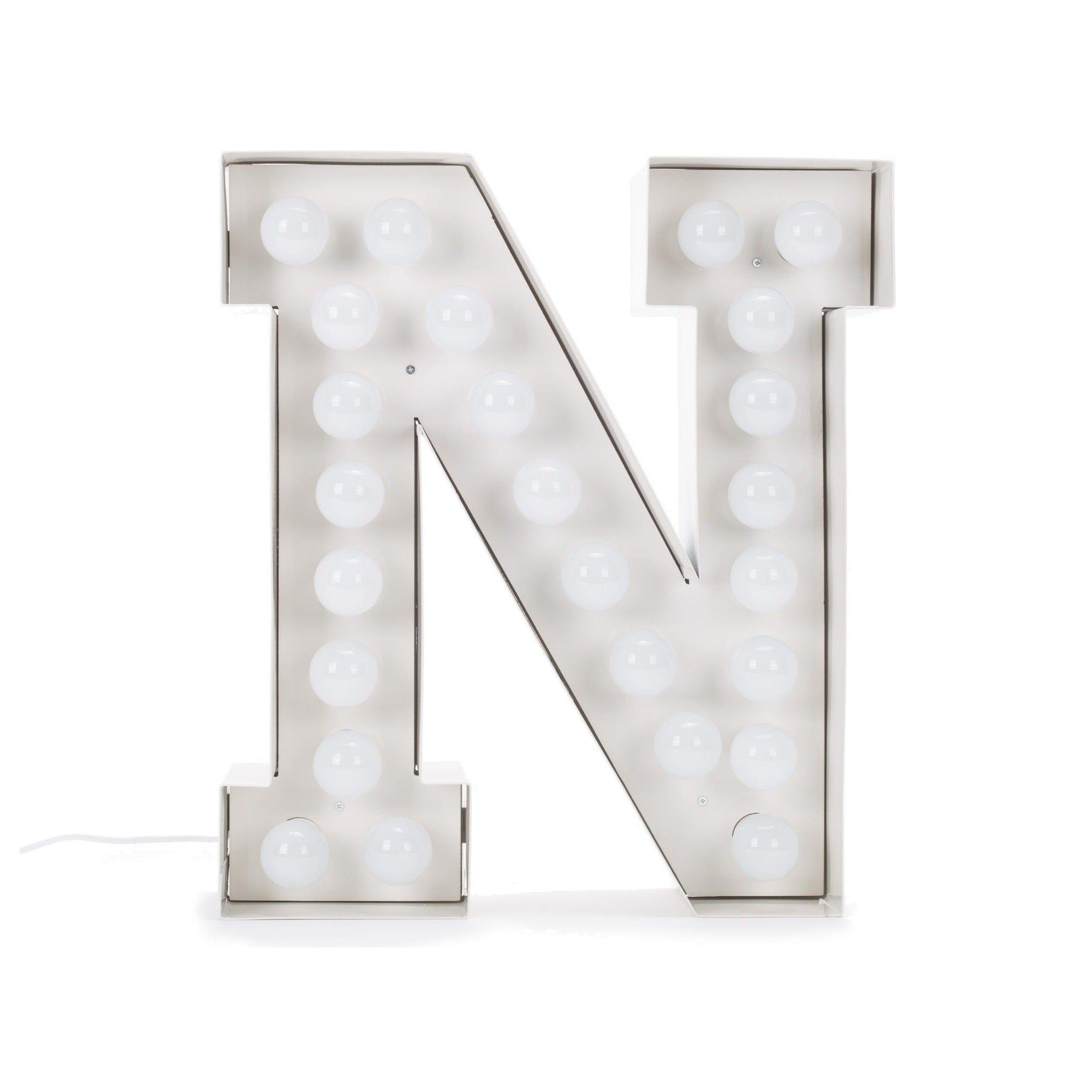 Lampa dekoracyjna VEGAZ litera alfabetu Seletti N   Eye on Design
