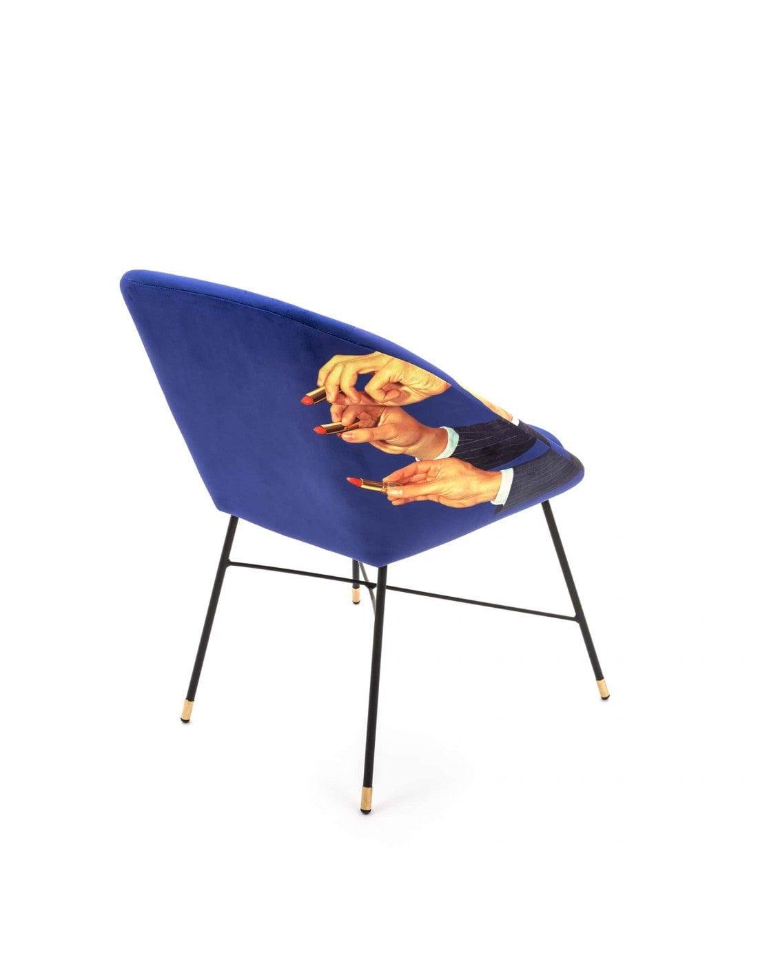 Krzesło LIPSTICKS niebieski Seletti    Eye on Design