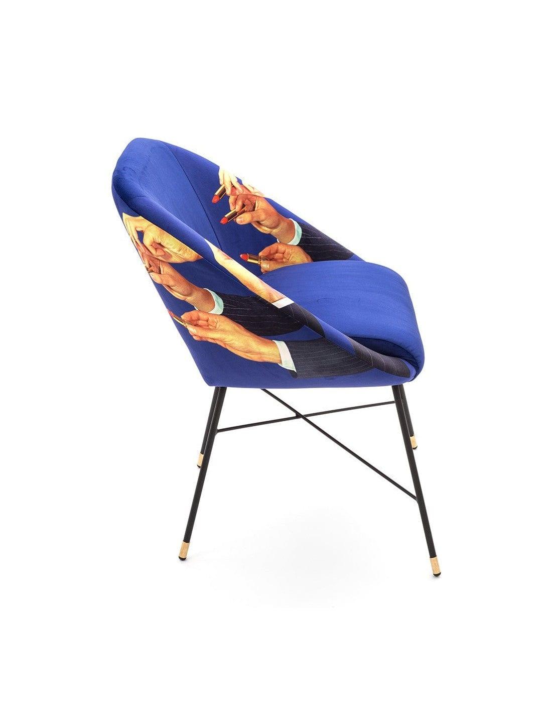 Krzesło LIPSTICKS niebieski Seletti    Eye on Design