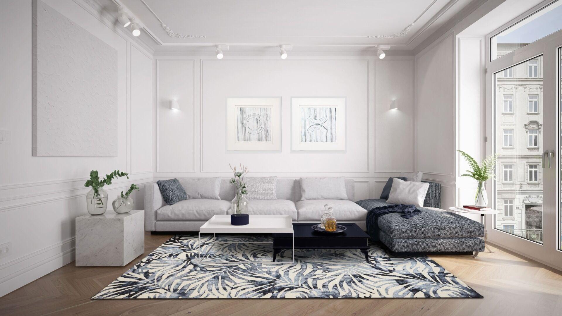 Dywan BOTANICA niebieski Carpet Decor    Eye on Design