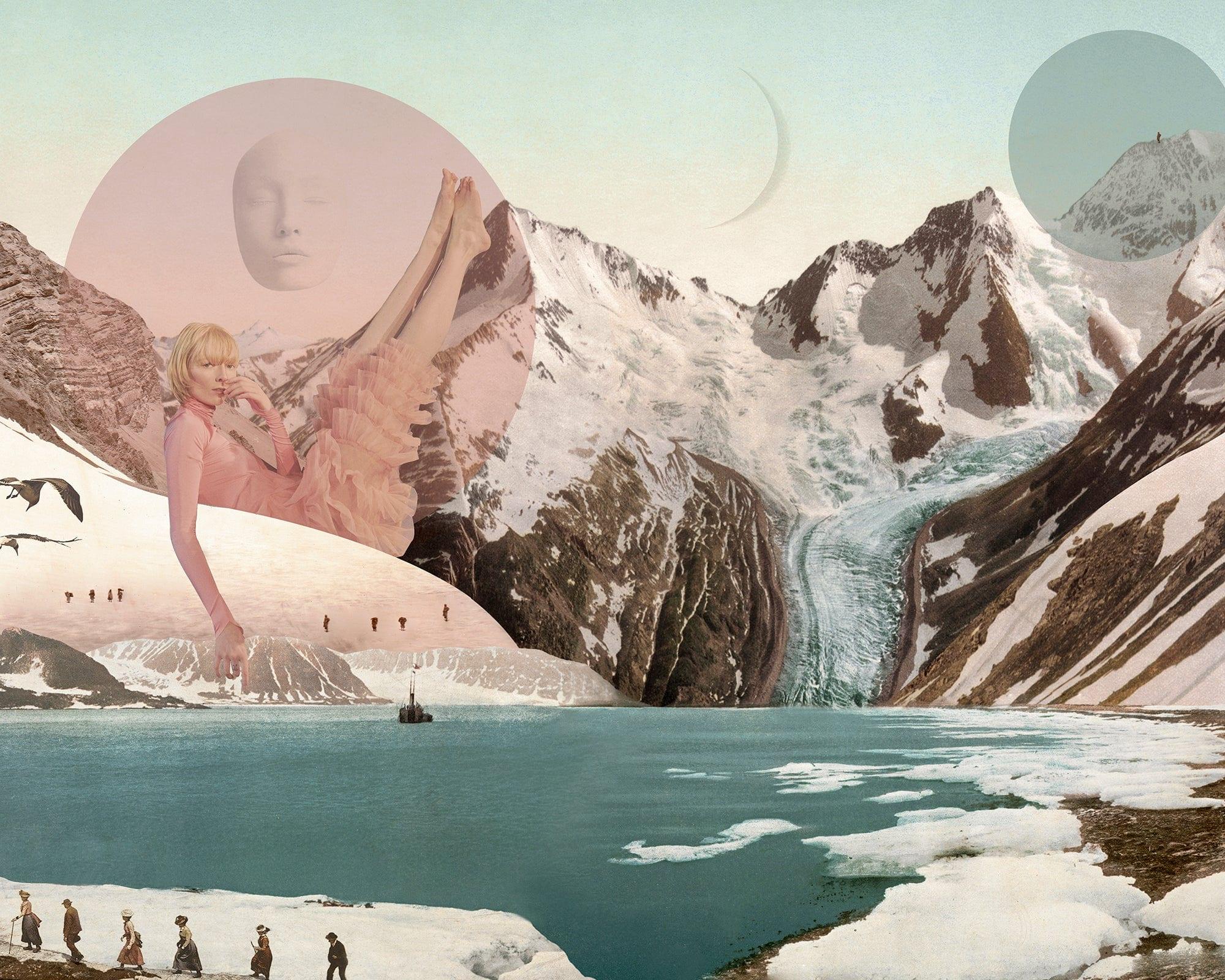 Plakat SNOWFLAKE ON THE TOP OF THE MOUNTAIN, Aleksandra Morawiak, Eye on Design