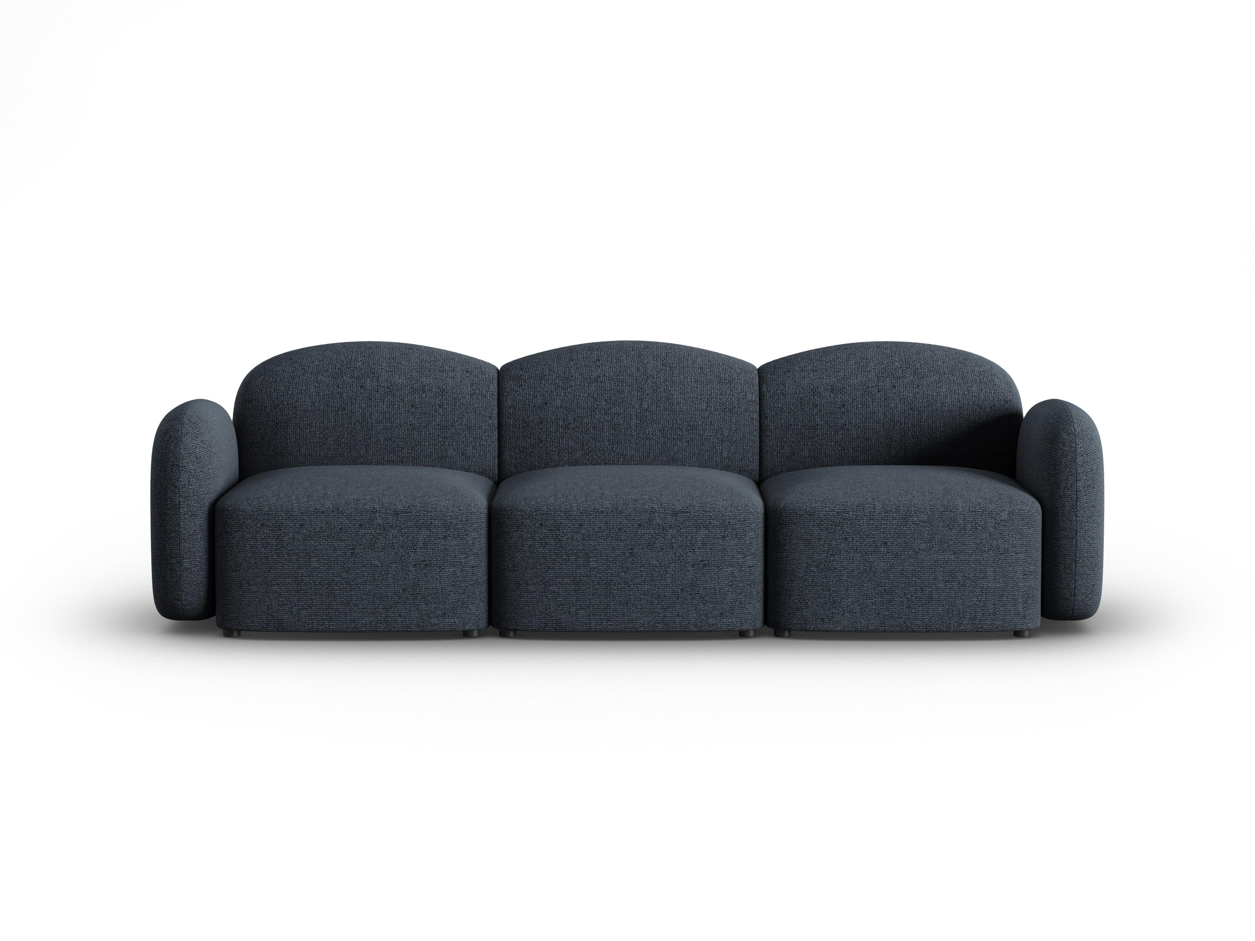 Sofa 3-osobowa LAURENT szenil granatowy melanż Interieurs 86    Eye on Design