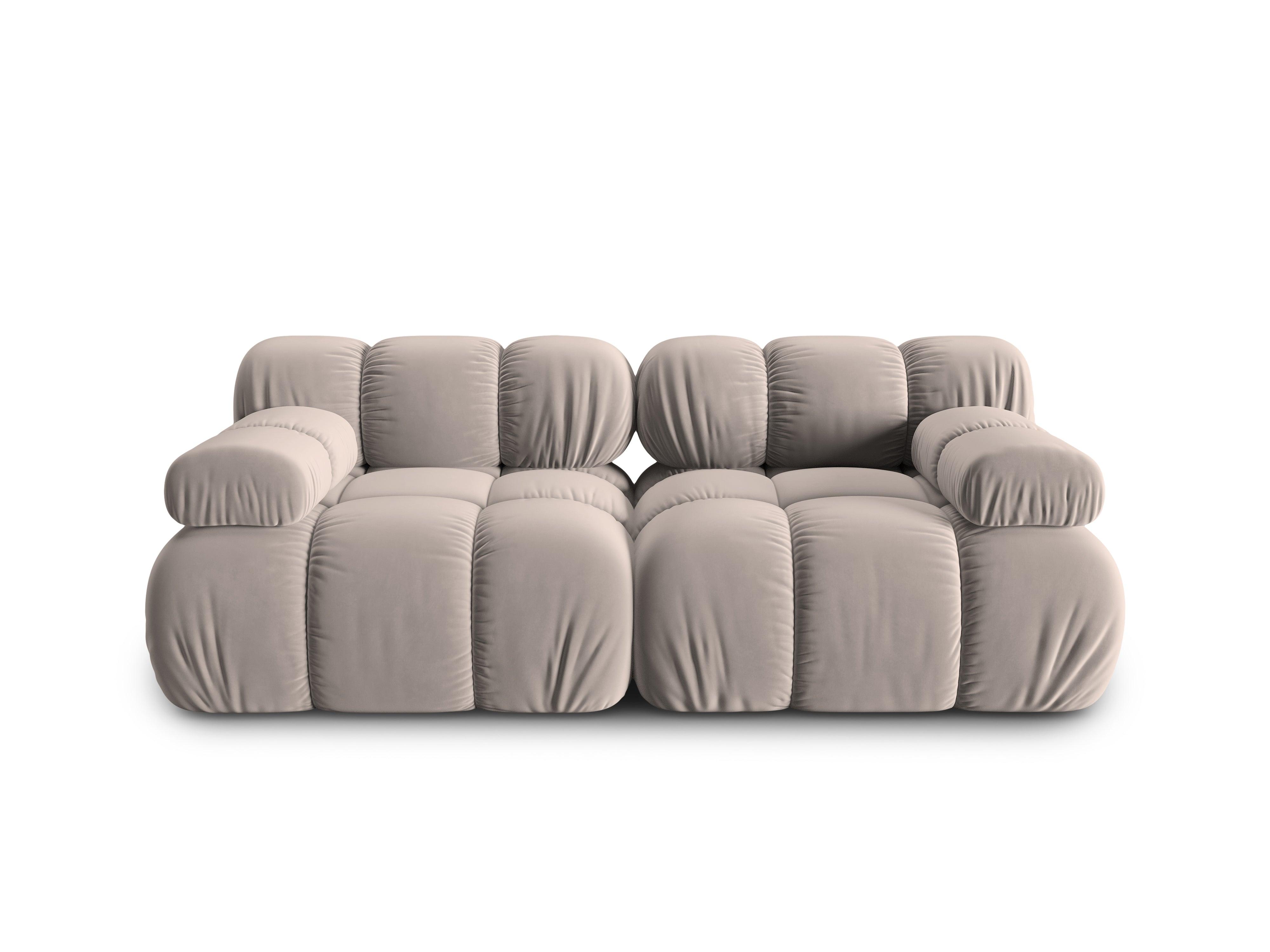 Sofa aksamitna 2-osobowa TROPEA cappuccino Milo Casa    Eye on Design