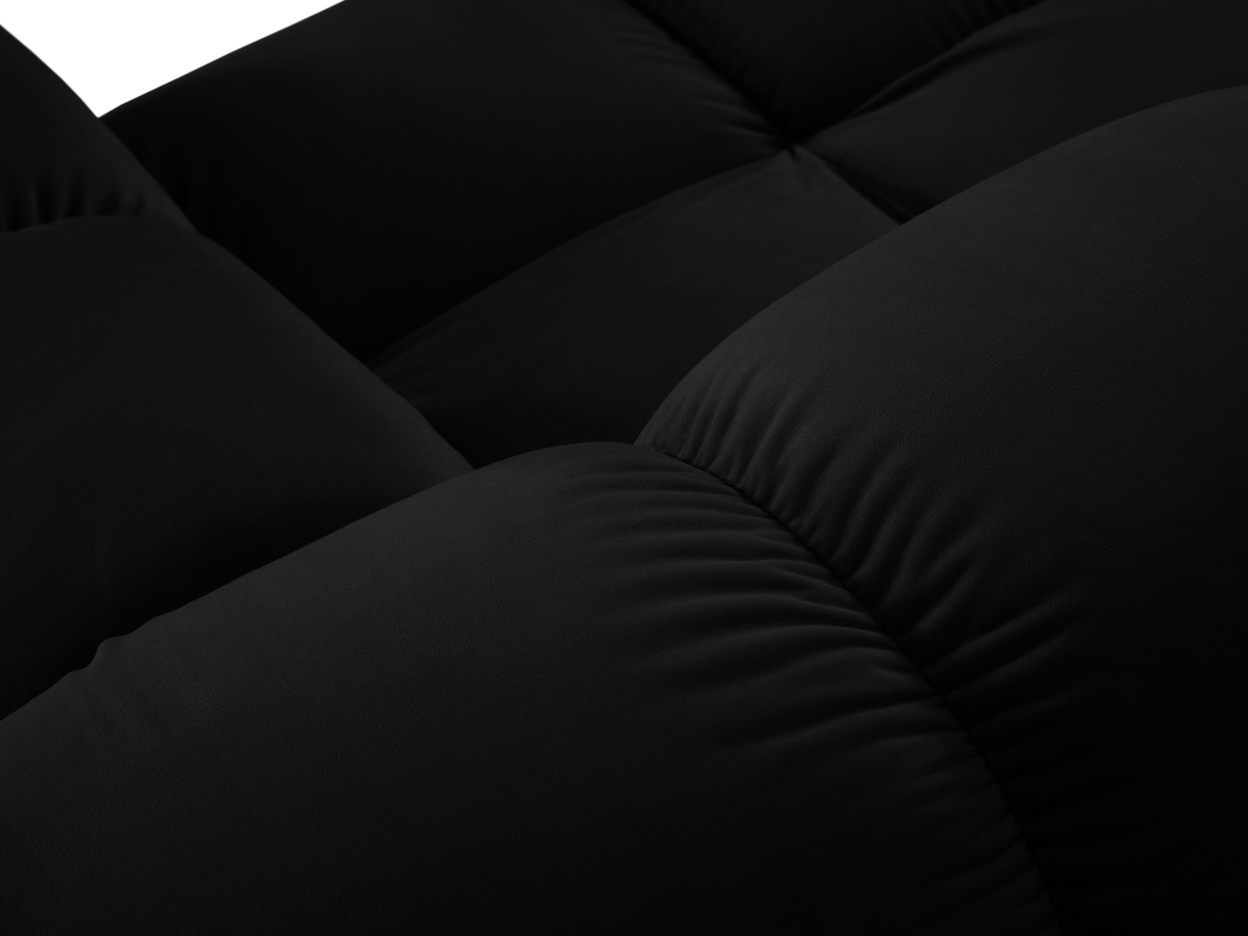 Sofa aksamitna 2-osobowa TROPEA czarny Milo Casa    Eye on Design