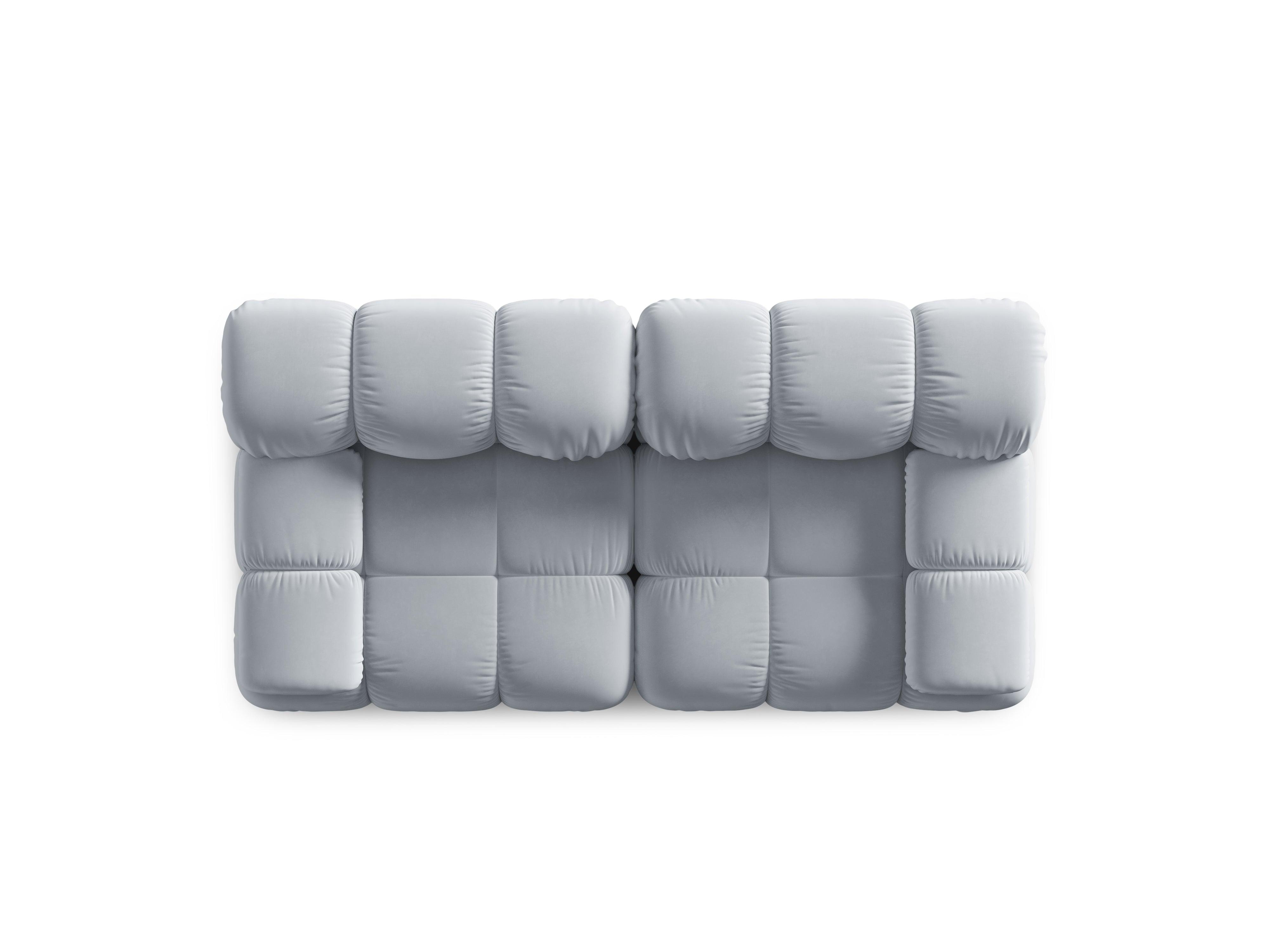 Sofa aksamitna 2-osobowa TROPEA jasnoniebieski Milo Casa    Eye on Design