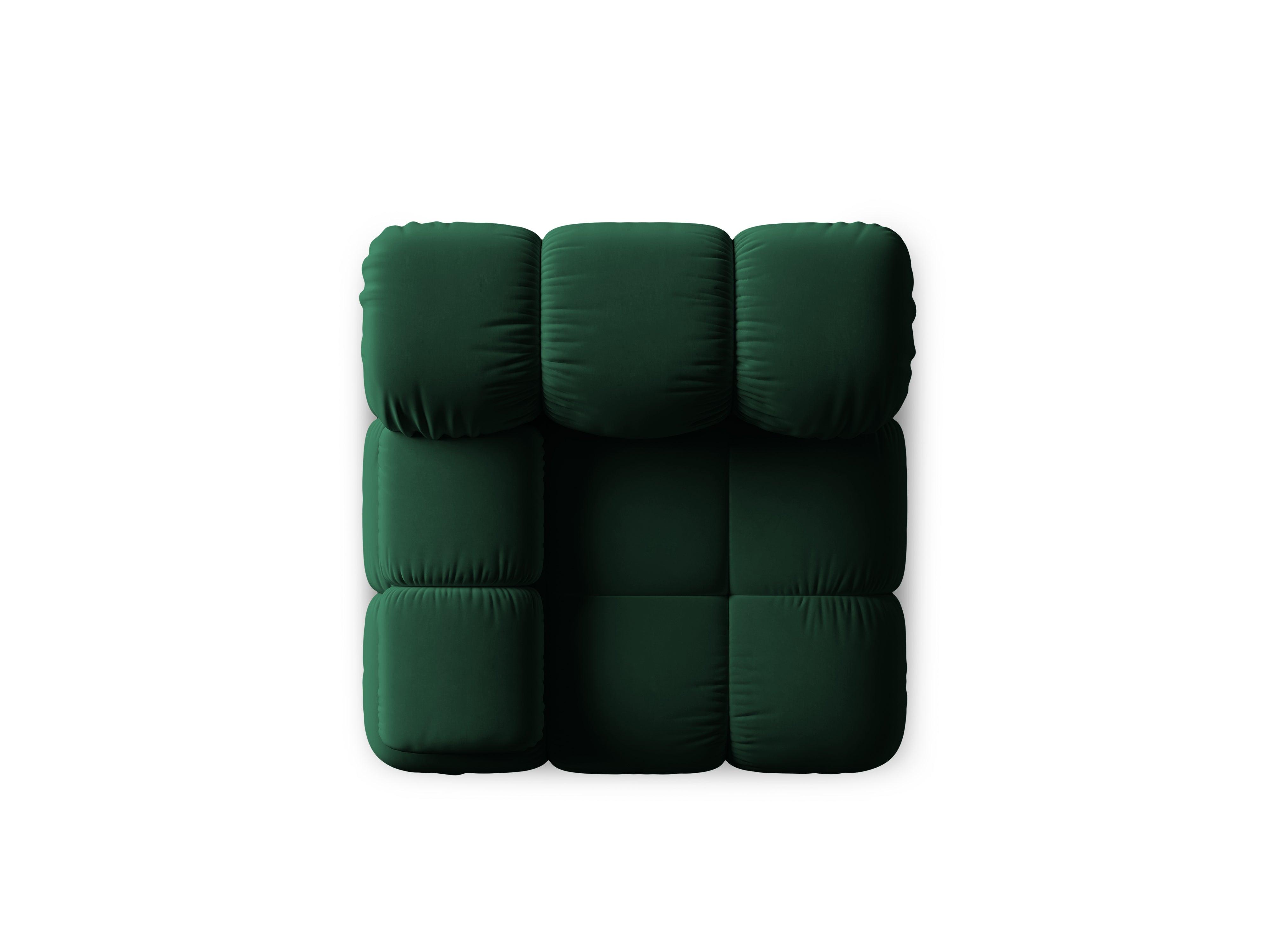 Sofa modułowa TROPEA - moduł lewostronny butelkowa zieleń Milo Casa    Eye on Design