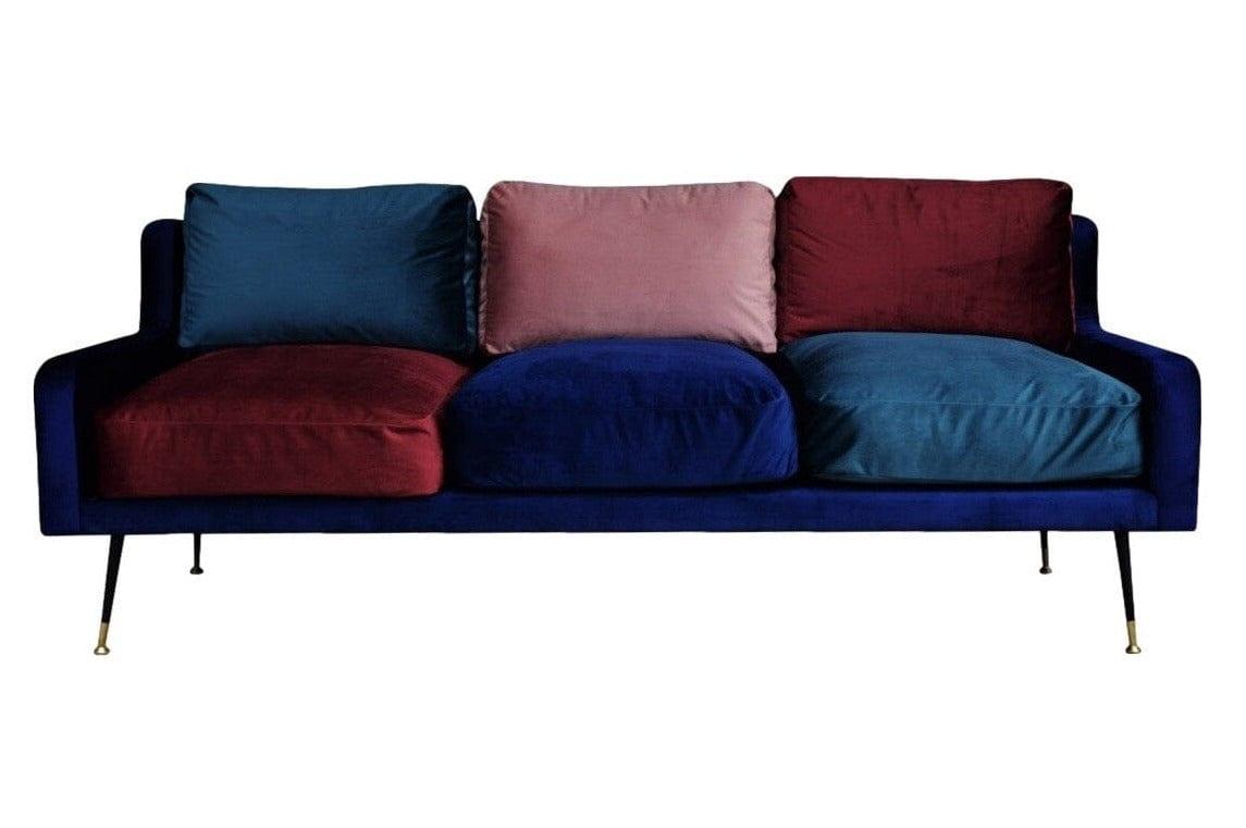 Sofa PLUM 4 granatowy Happy Barok    Eye on Design