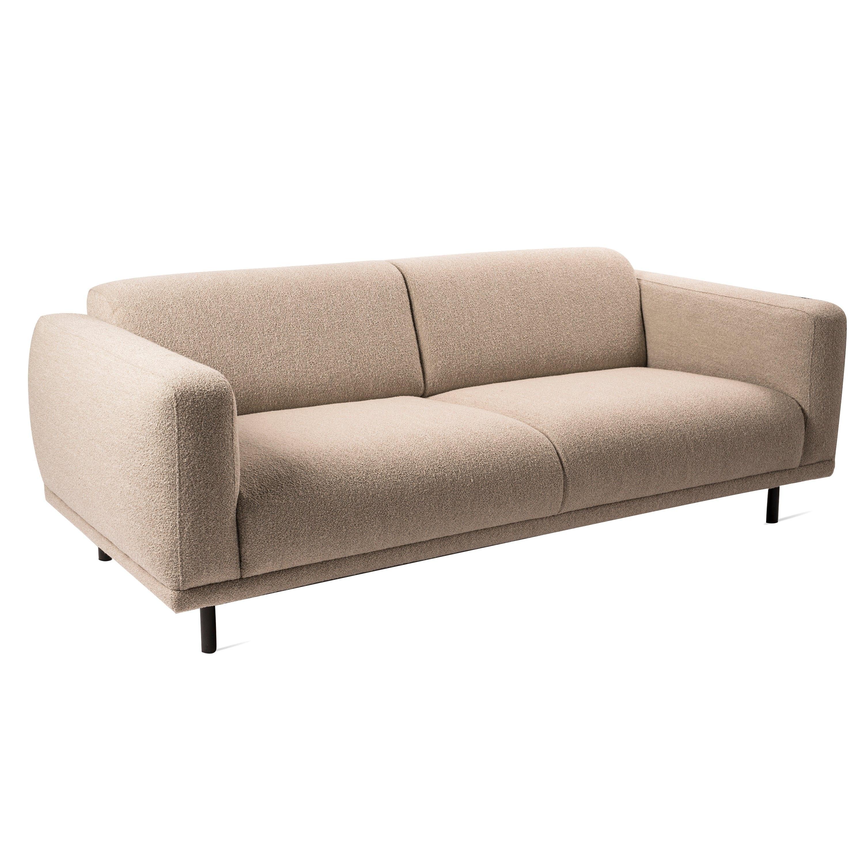 Sofa w tkaninie boucle 2-osobowa TEDDY beżowy Pols Potten    Eye on Design