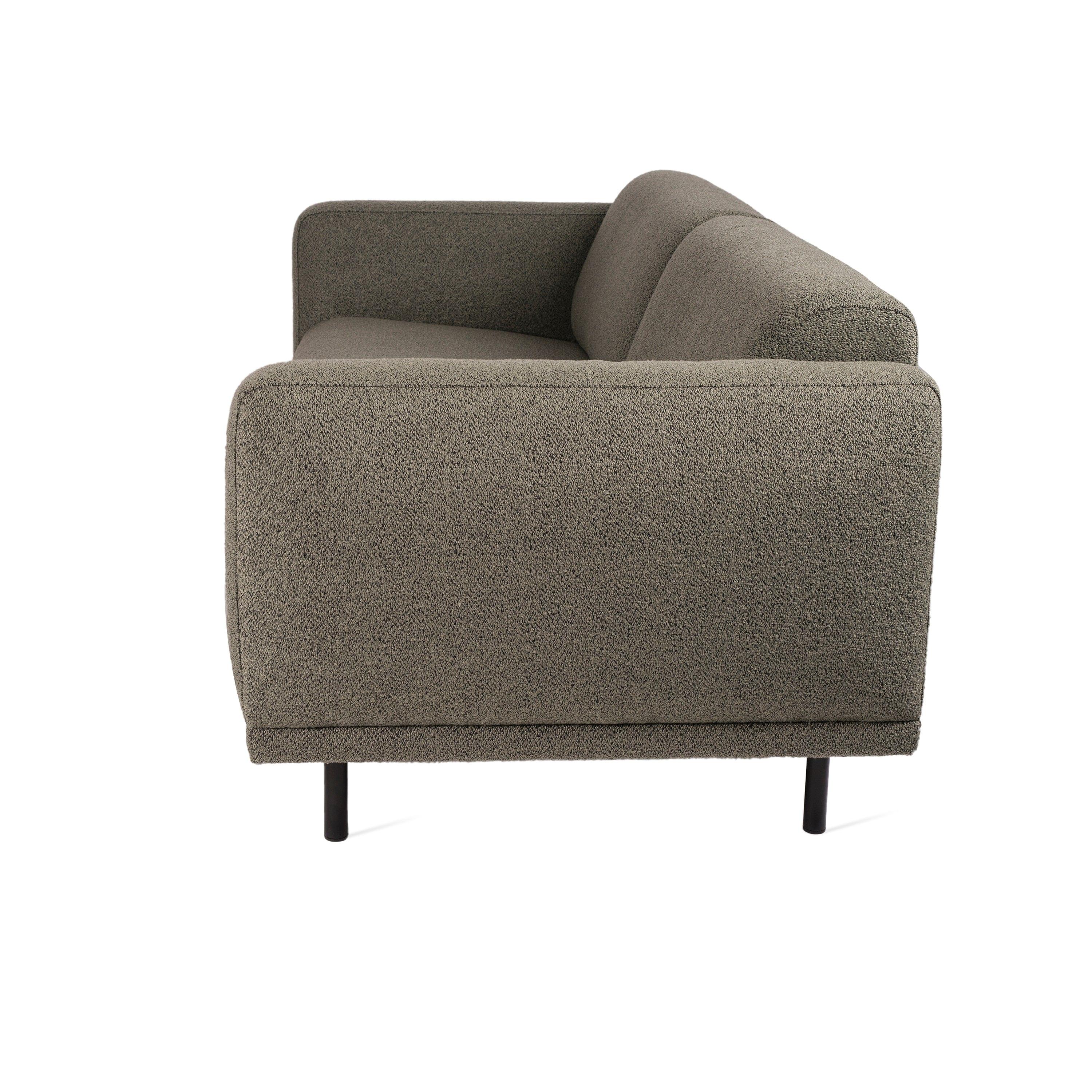 Sofa w tkaninie boucle 2-osobowa TEDDY oliwkowy Pols Potten    Eye on Design