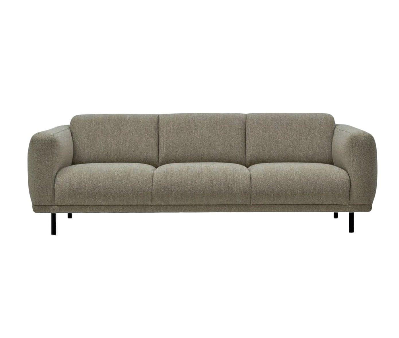 Sofa w tkaninie boucle 3-osobowa TEDDY oliwkowy Pols Potten    Eye on Design