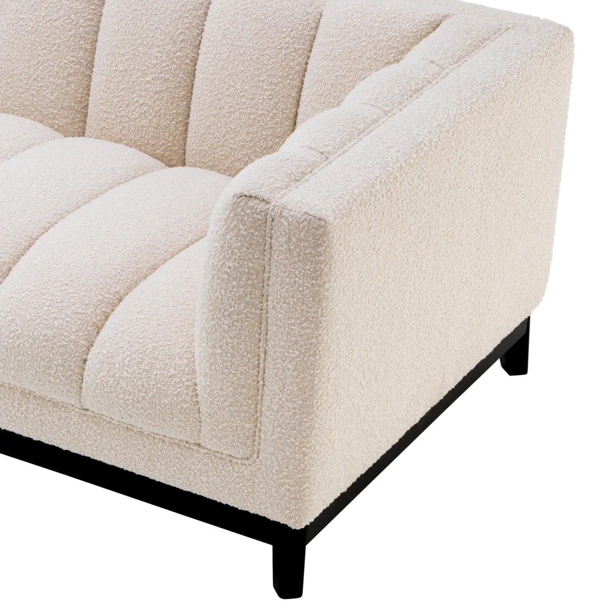 Sofa w tkaninie boucle DITMAR kremowy Eichholtz    Eye on Design