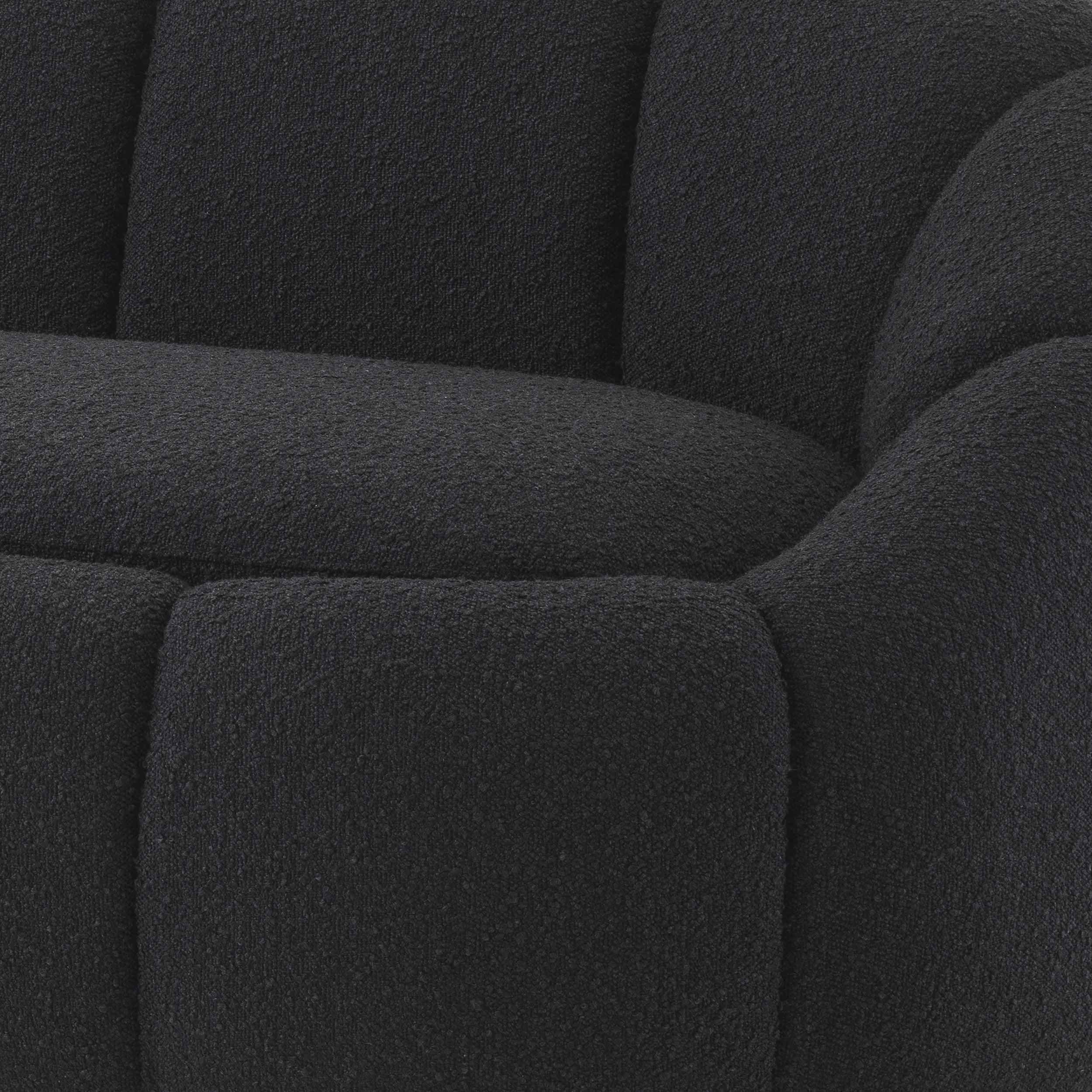 Sofa w tkaninie boucle INGER czarny Eichholtz    Eye on Design