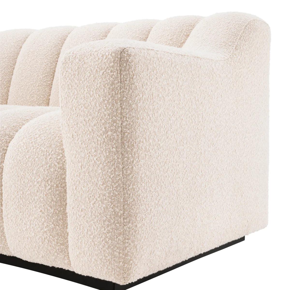 Sofa w tkaninie boucle KELLY kremowy Eichholtz    Eye on Design