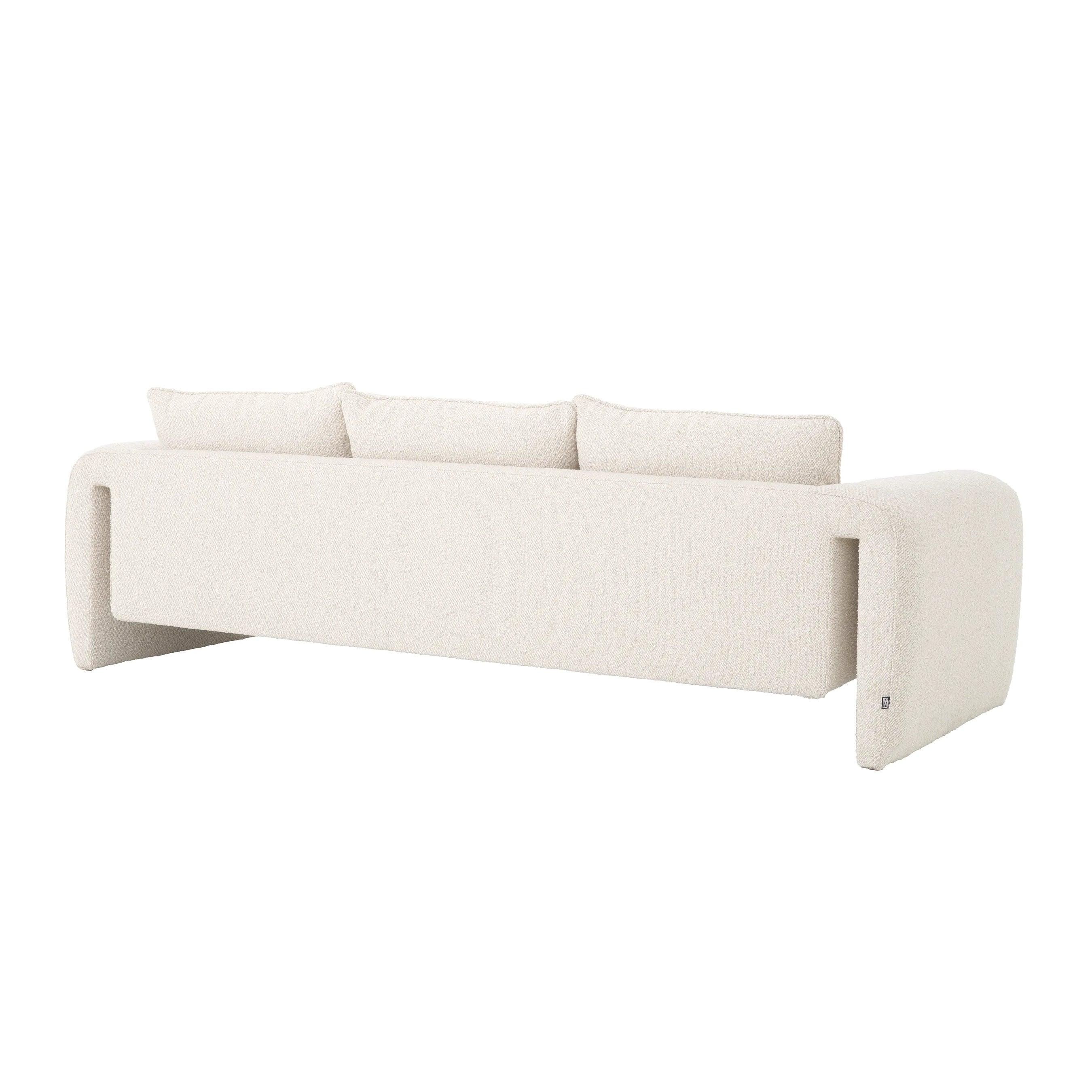 Sofa w tkaninie boucle TONDO kremowy Eichholtz    Eye on Design