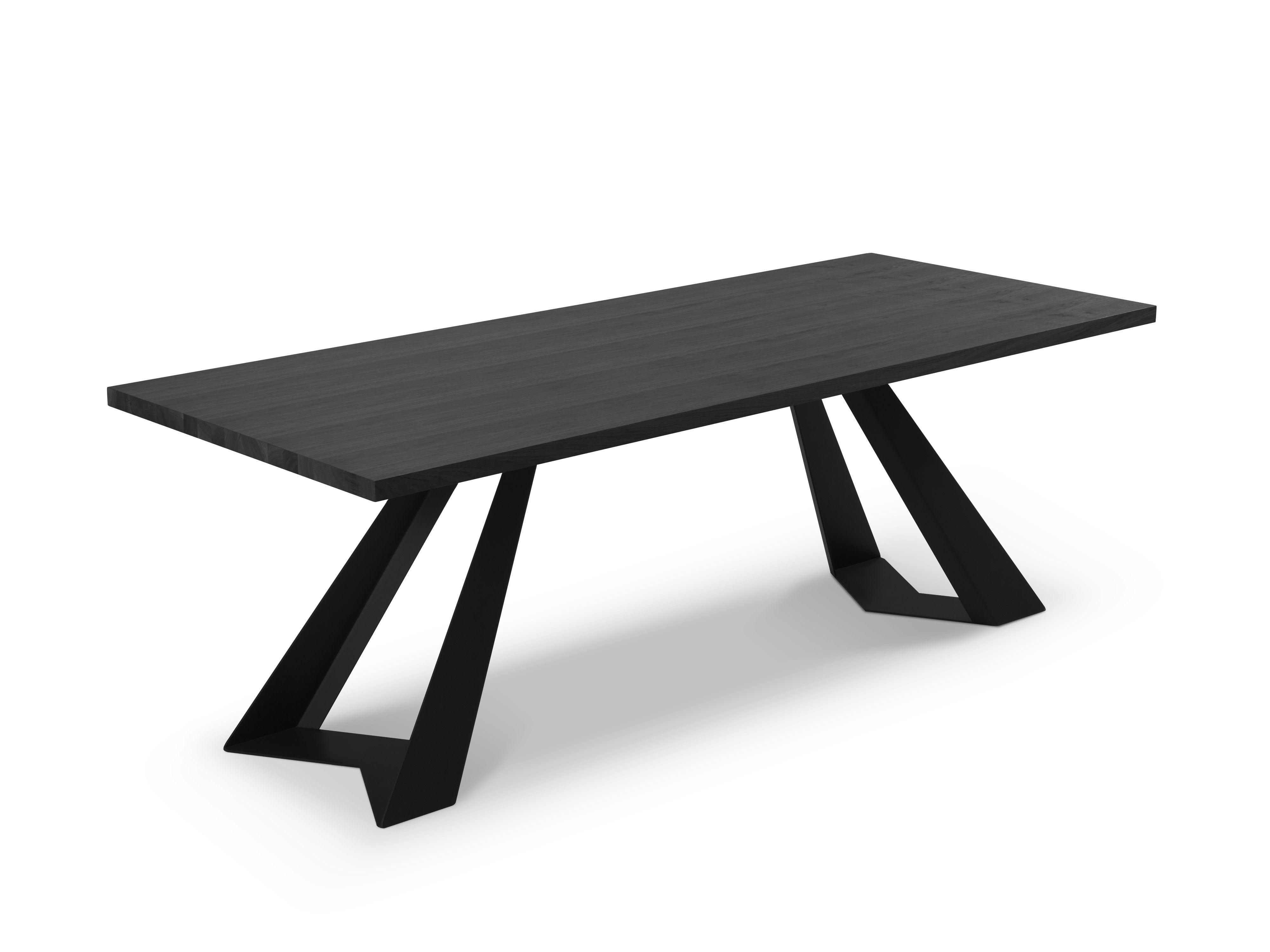Stół z drewna dębowego INDUS czarny Windsor & Co    Eye on Design