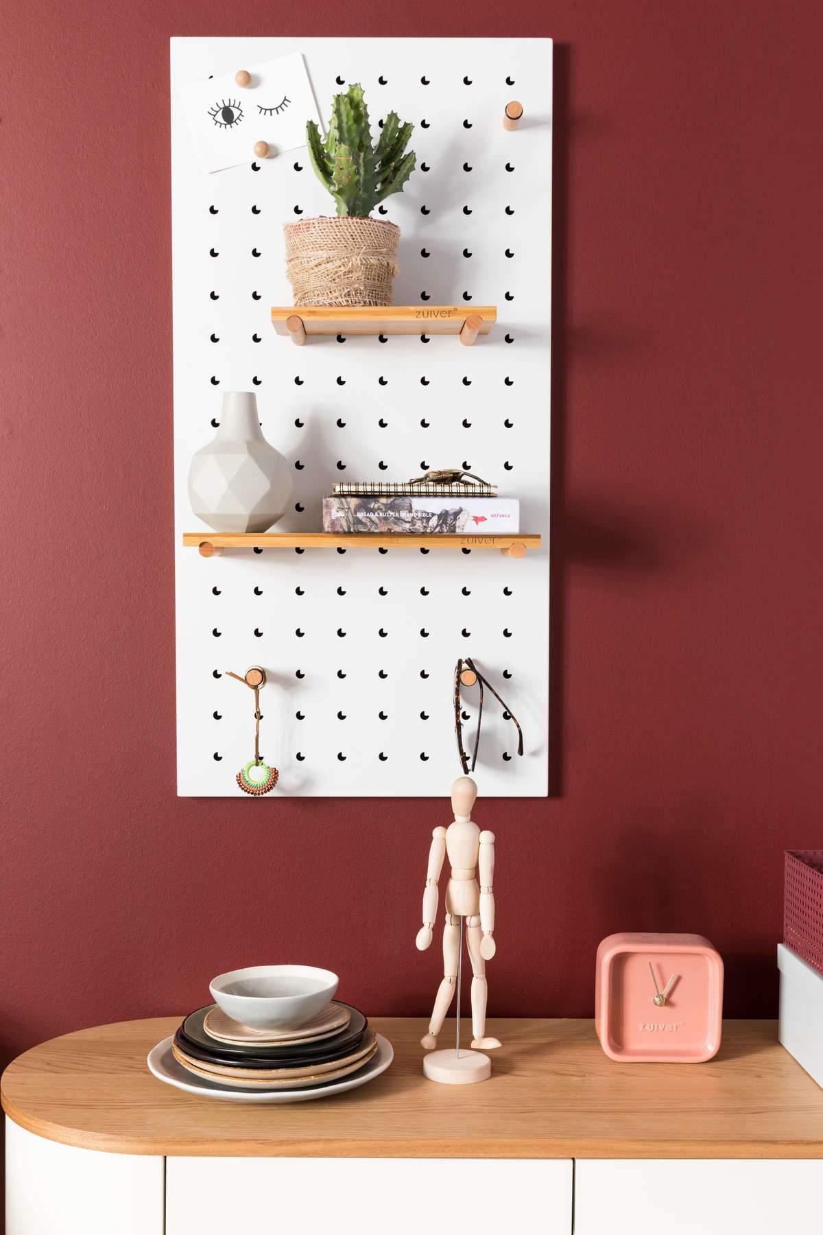 Tablica pegboard BUNDY biała Zuiver    Eye on Design