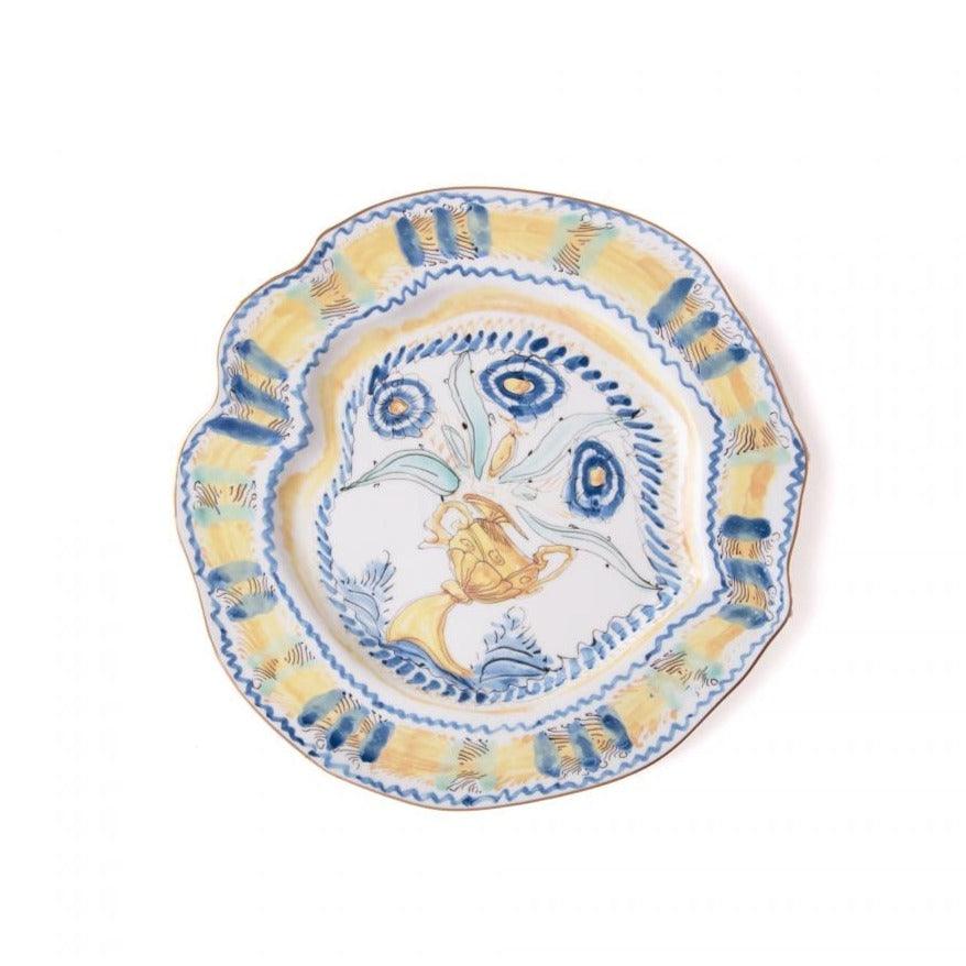 Talerz CLASSICS ON ACID - SPANISH YELLOW porcelanowy Seletti    Eye on Design