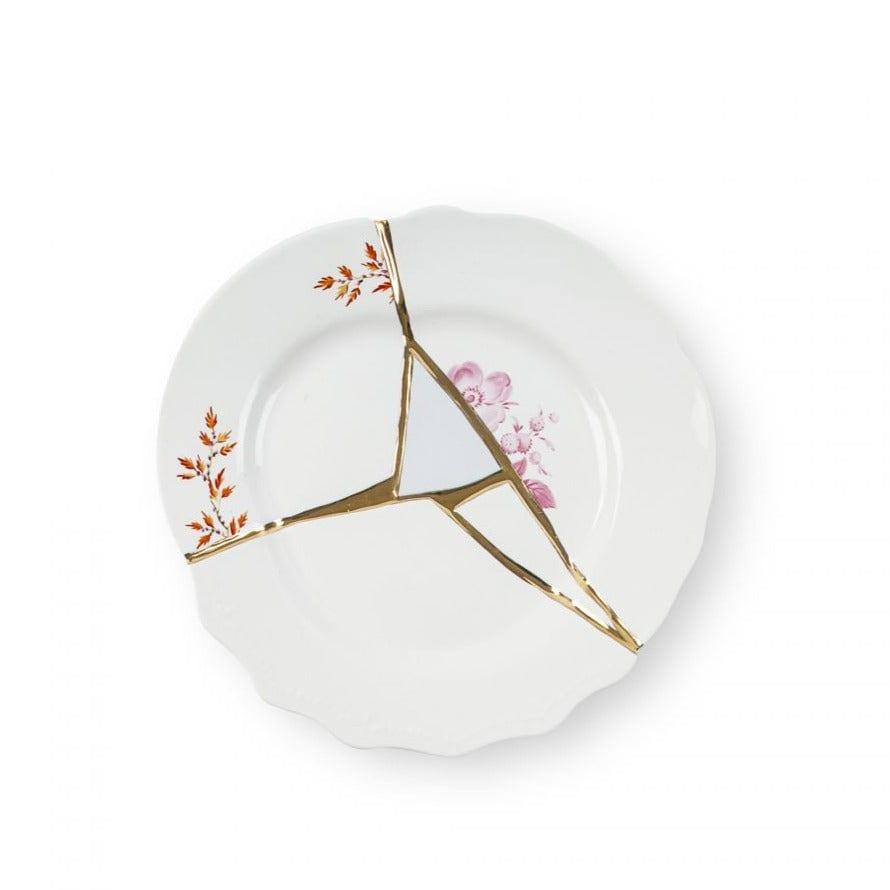 Talerz deserowy KINTSUGI #2 porcelanowy Seletti    Eye on Design