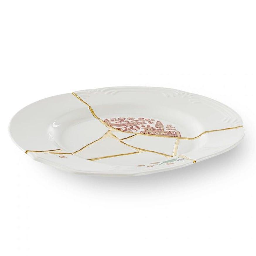 Talerz obiadowy KINTSUGI porcelanowy Seletti    Eye on Design