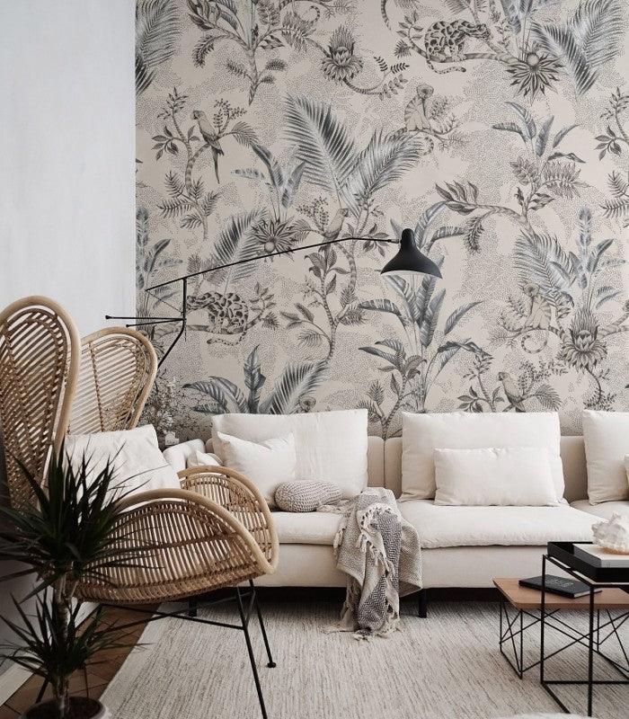 Tapeta JUNGLE TEAM BEIGE Wallcolors    Eye on Design