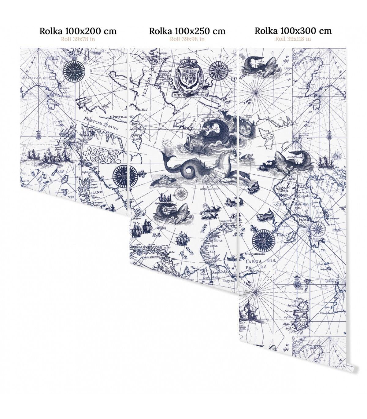 Tapeta OCEAN MAP Wallcolors    Eye on Design