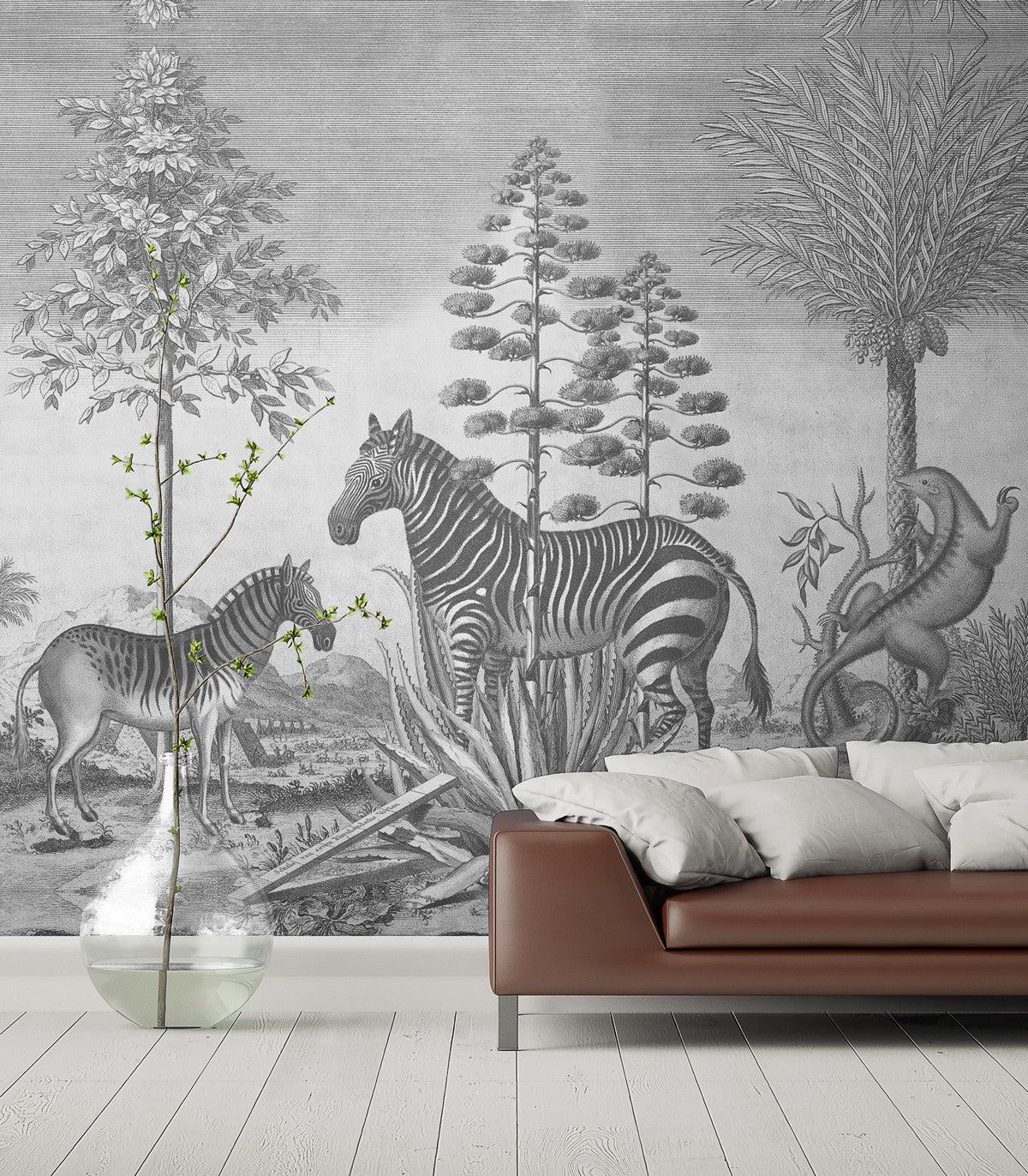 Tapeta ZEBRA ON AGAVE Wallcolors    Eye on Design