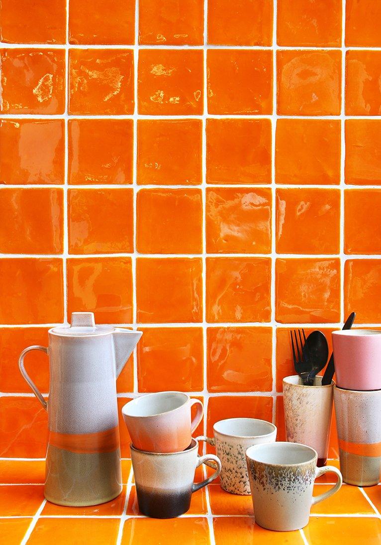 Zestaw 4 ceramicznych kubków 70's sunrise HKliving    Eye on Design